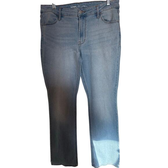 Old Navy mid rise Wow boot cut jeans size 12 long  light wash - Picture 1 of 7